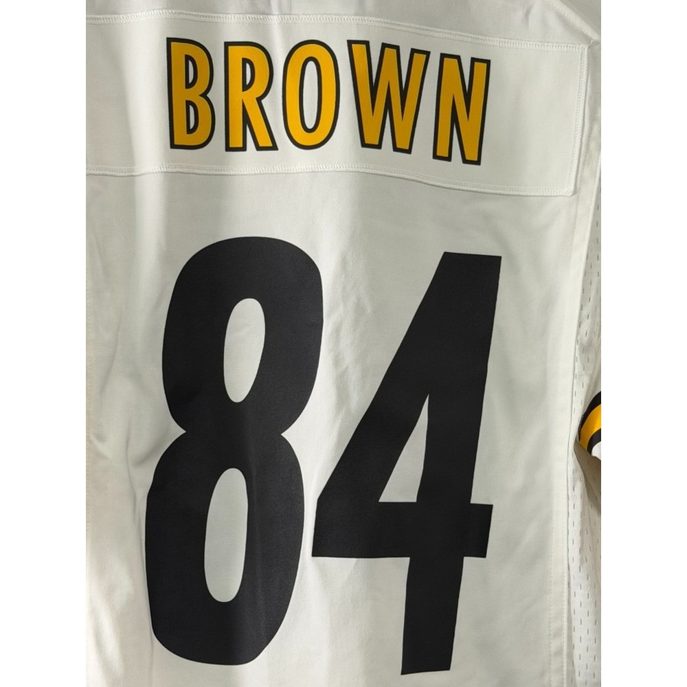 NWT Antonio Brown #84 Pittsburgh Steelers Nike On Field Jersey Men's S White - Picture 11 of 15
